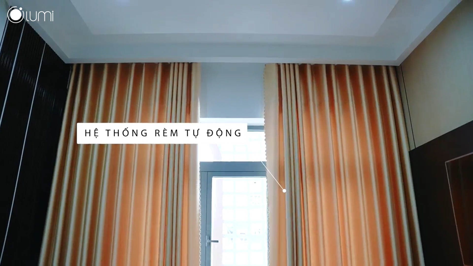 Hệ thống rèm tự động trong biệt thự