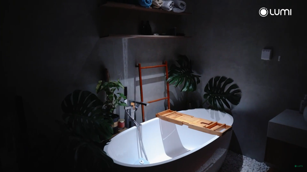 Sử dụng ánh sáng tinh tế trong khu vực nhà tắm